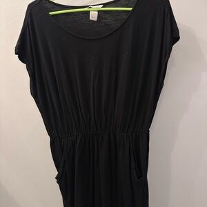 H&M Black Maxi Dress with Flowing Silhouette